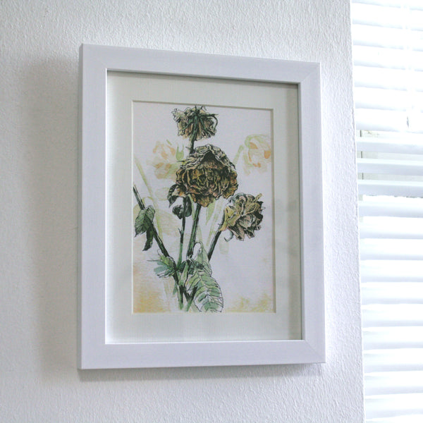 Roses Watercolour / Floral Art / Home and Garden Decor - 300gsm Fine Art Print